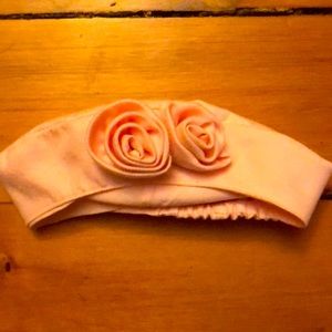 🐰💐*Like New* Janie and Jack Pink beret w/roses